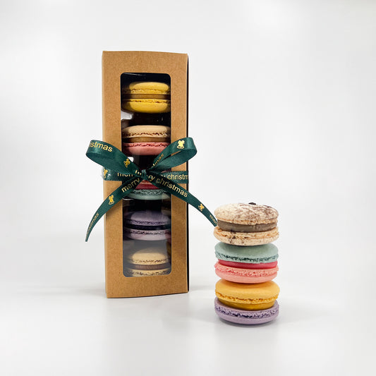 Macaron Christmas Box - 5 Count