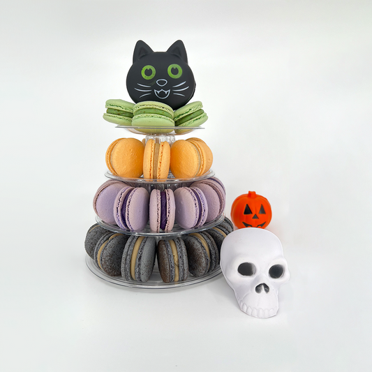 Halloween Macaron Tower