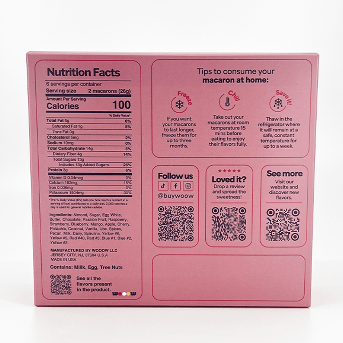 Handmade WoooW Me Assorted Macarons | 12 Pack French Macaron by WoooW