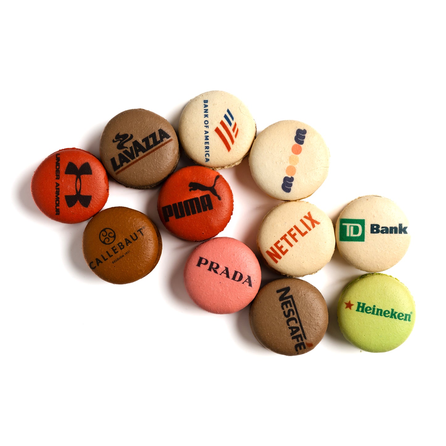 Handmade Personalized Printed Macarons – Custom Photo, Logo & QR Code Macarons French Macaron by WoooW