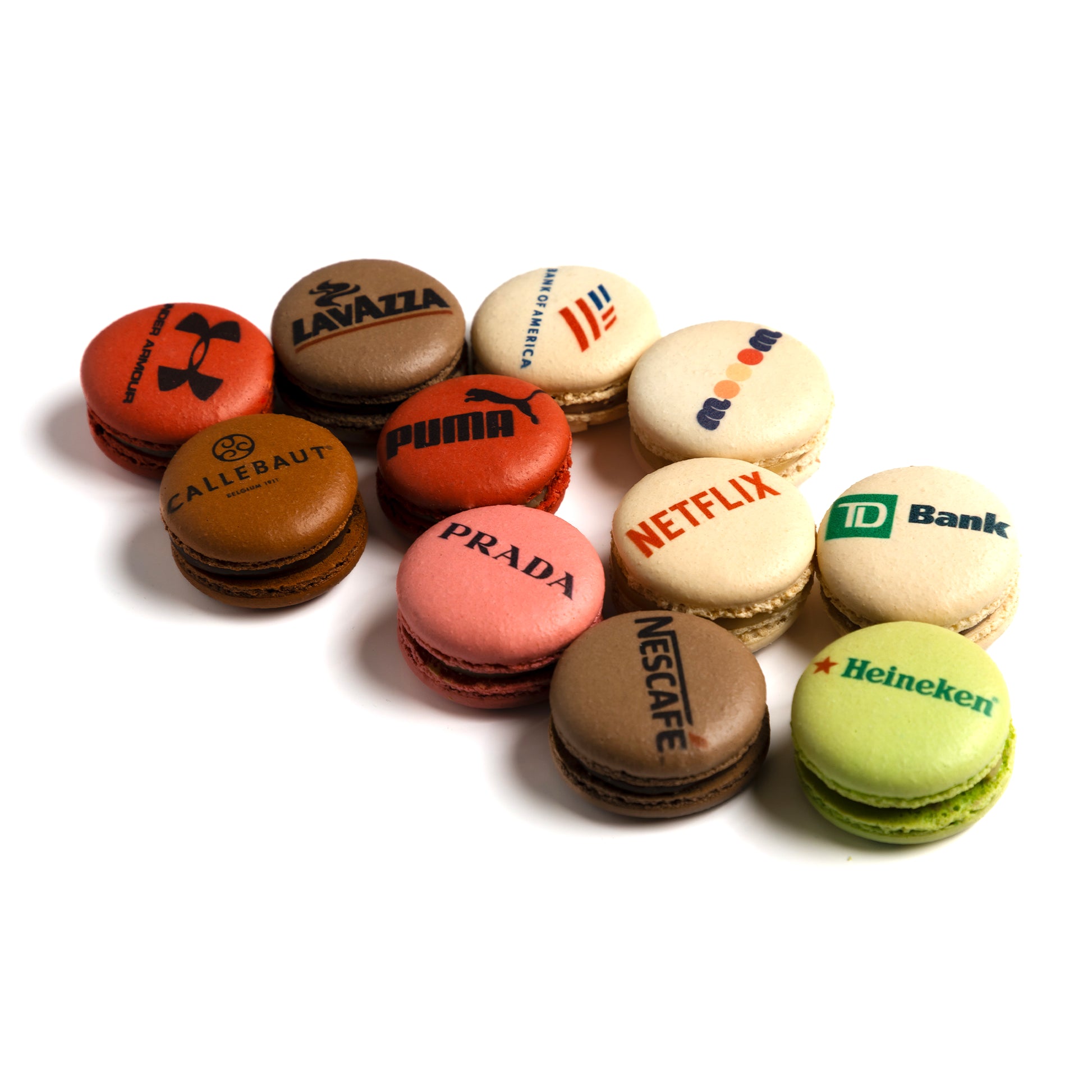Handmade Personalized Printed Macarons – Custom Photo, Logo & QR Code Macarons French Macaron by WoooW