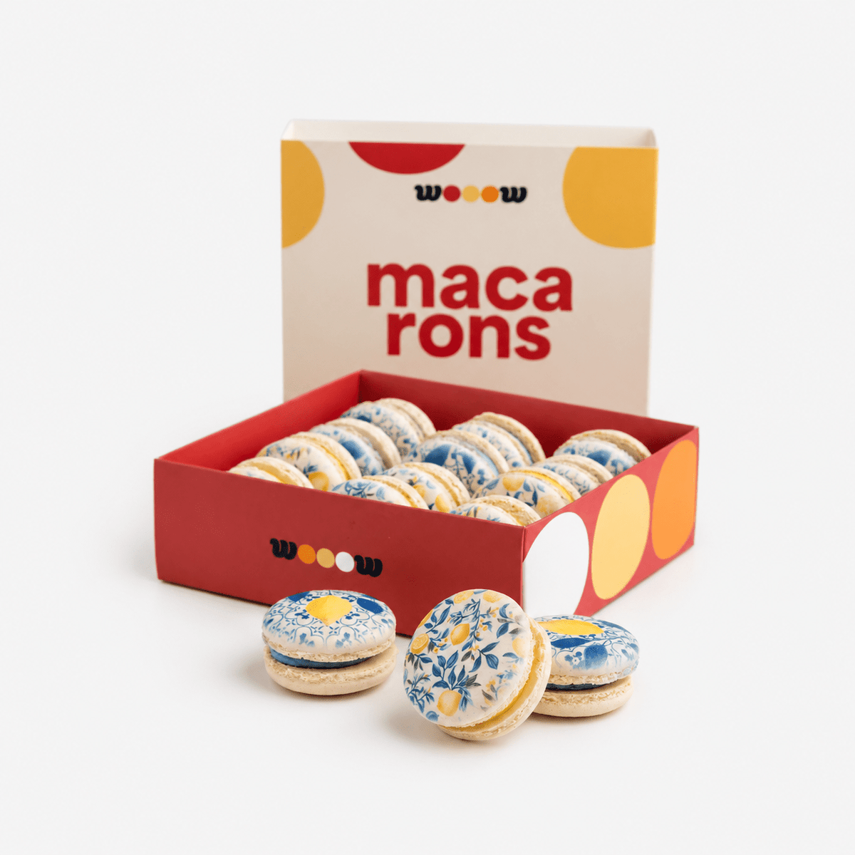 Handmade Amalfi Coast Printed Macarons French Macaron by WoooW