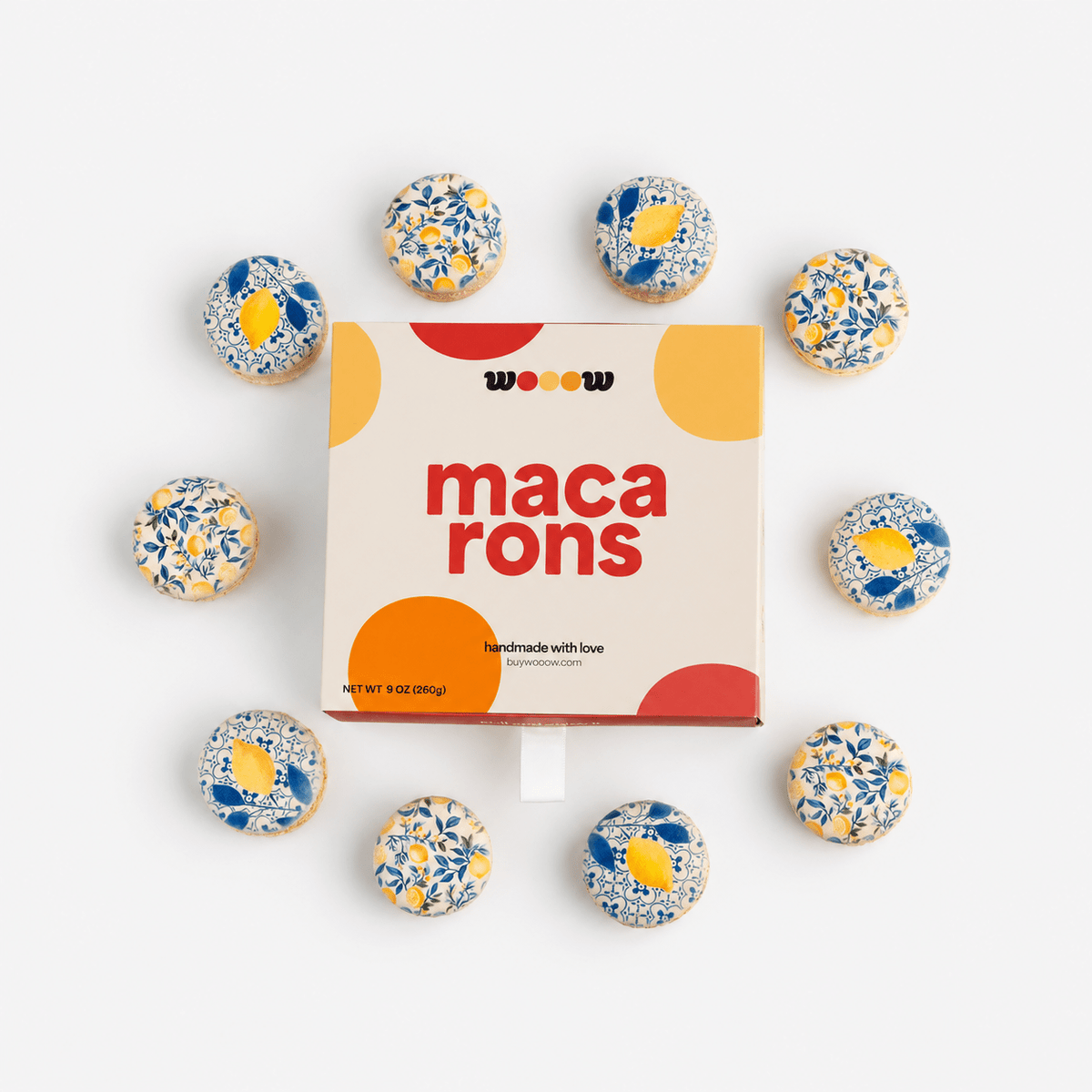 Handmade Amalfi Coast Printed Macarons French Macaron by WoooW