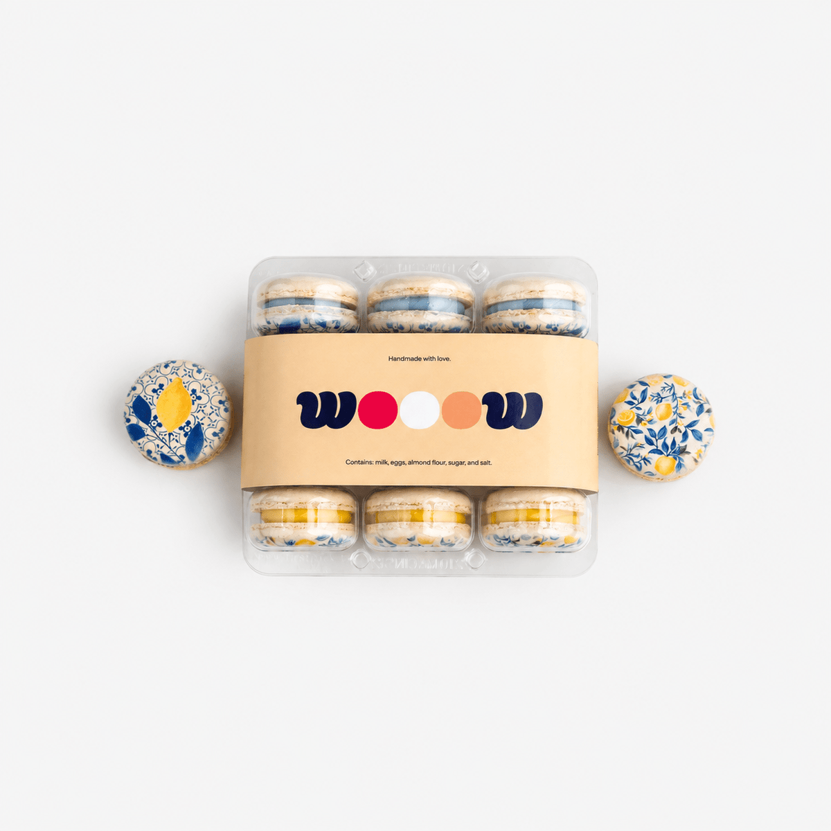 Handmade Amalfi Coast Printed Macarons French Macaron by WoooW