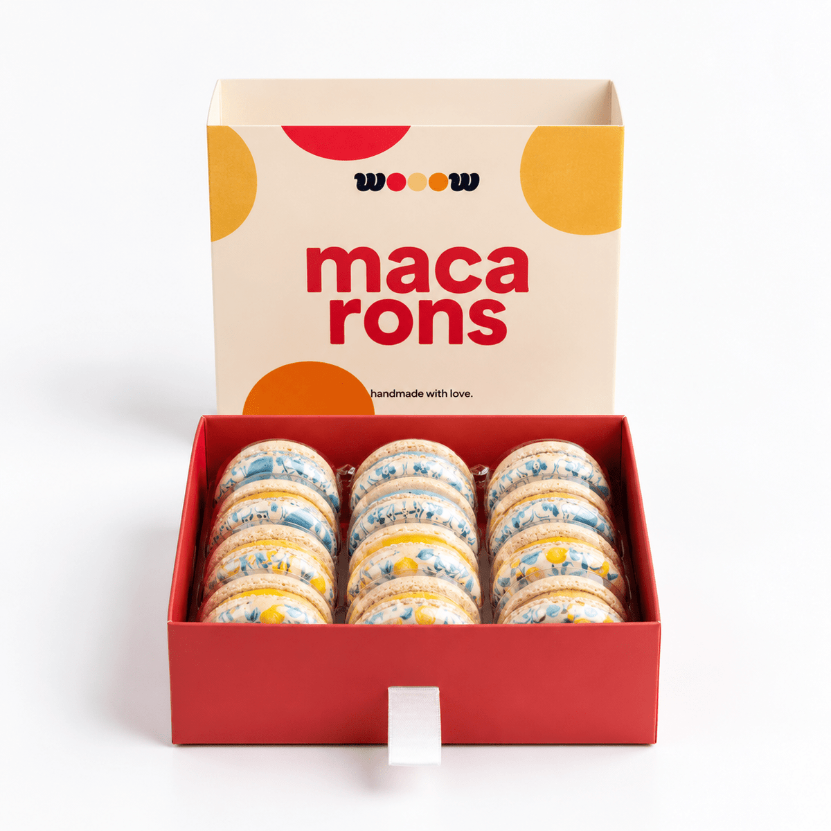 Handmade Amalfi Coast Printed Macarons French Macaron by WoooW