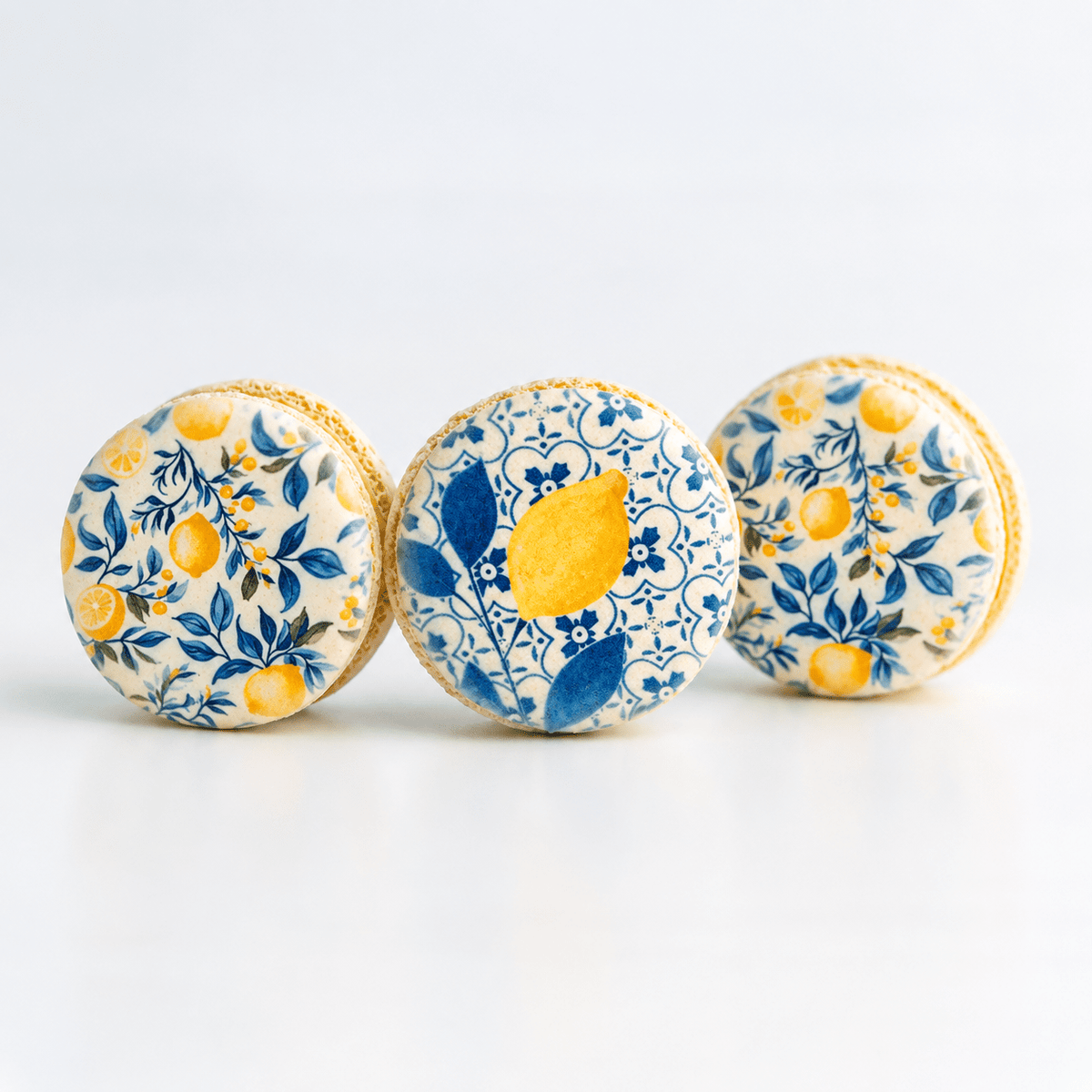 Handmade Amalfi Coast Printed Macarons French Macaron by WoooW