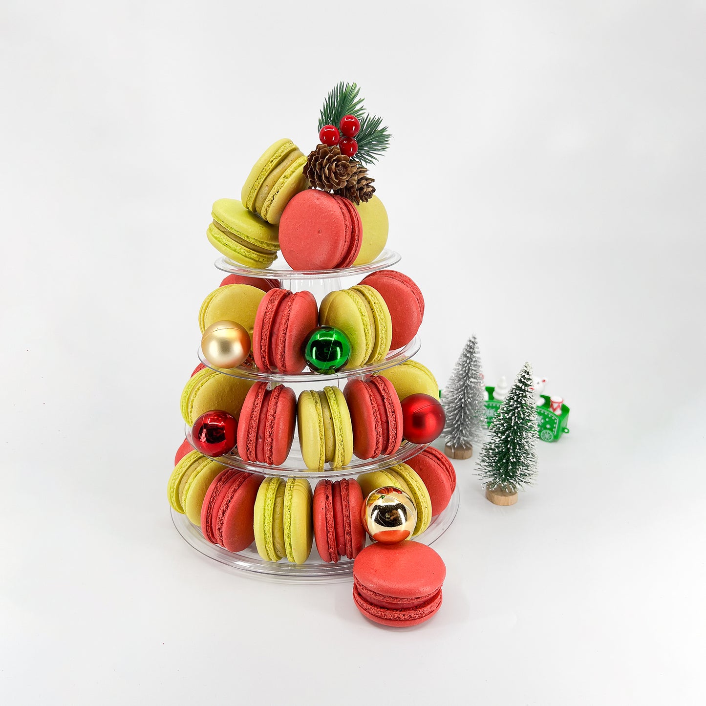 Christmas Macarons Tower