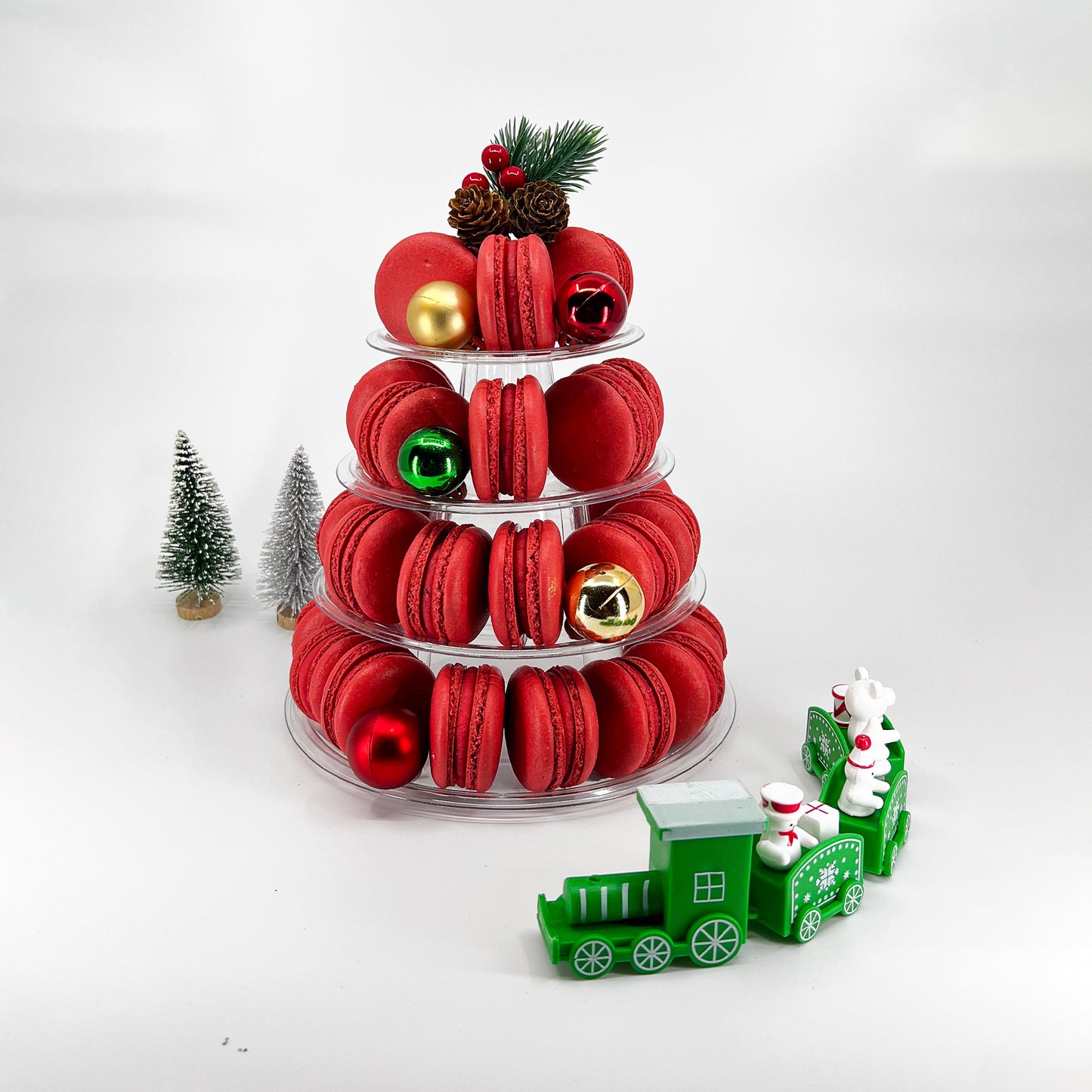 Christmas Macarons Tower