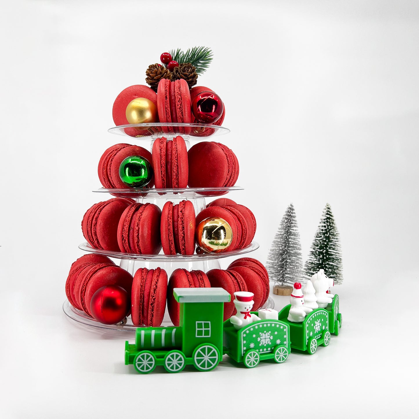 Christmas Macarons Tower