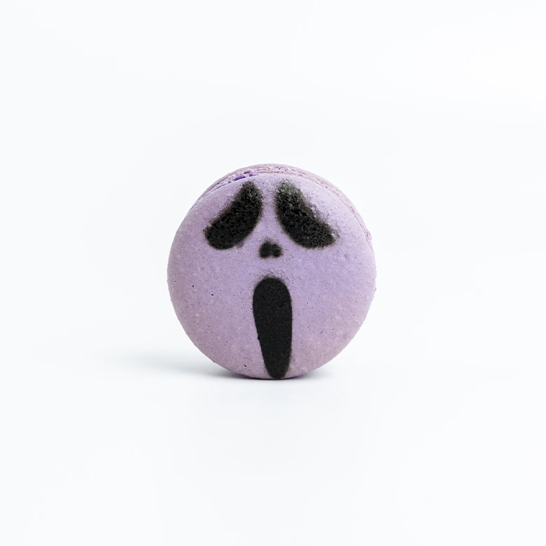 Halloween macaron printed scream Ghostface